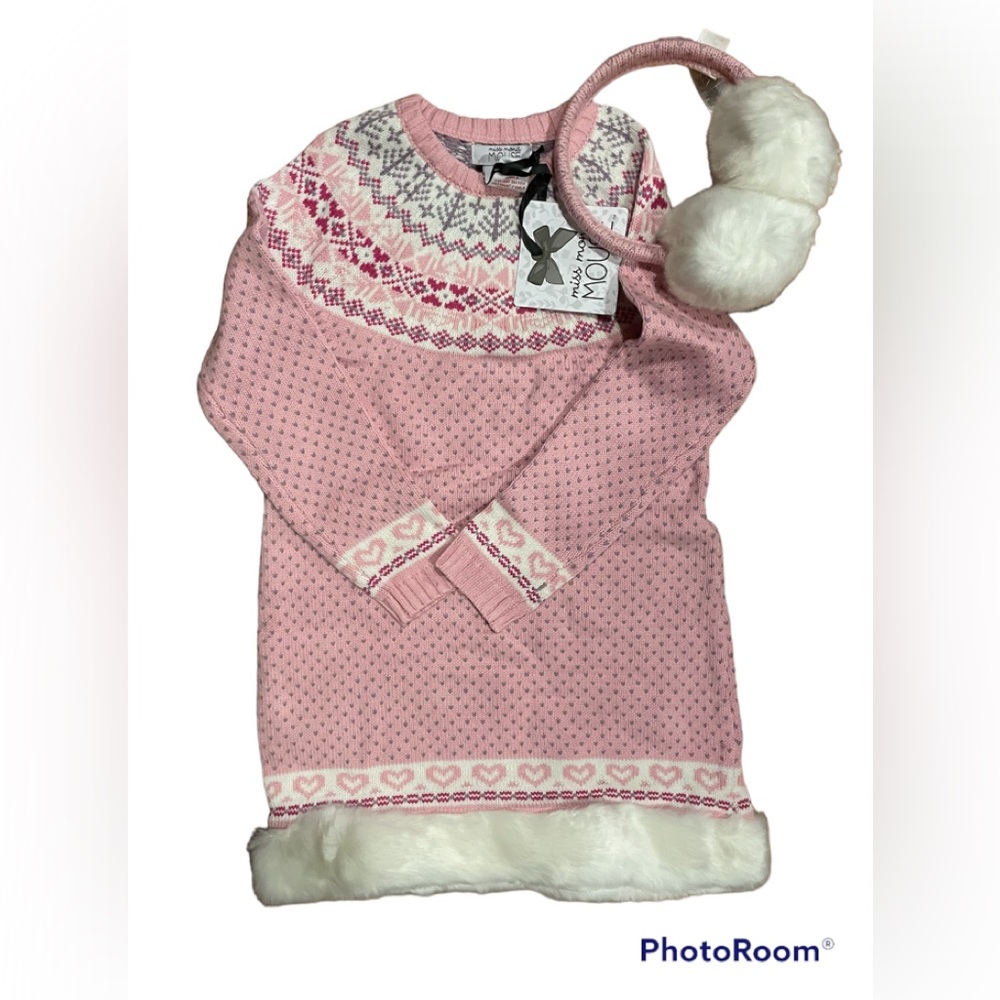 Brand new with tags Mona Mouse Sweater Dress With Earmuffs